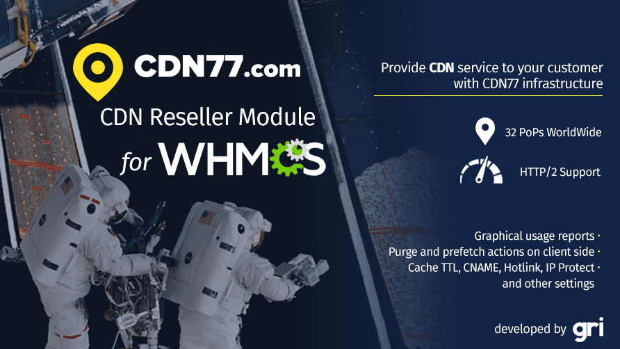 CDN77 CDN Reseller Module for WHMCS